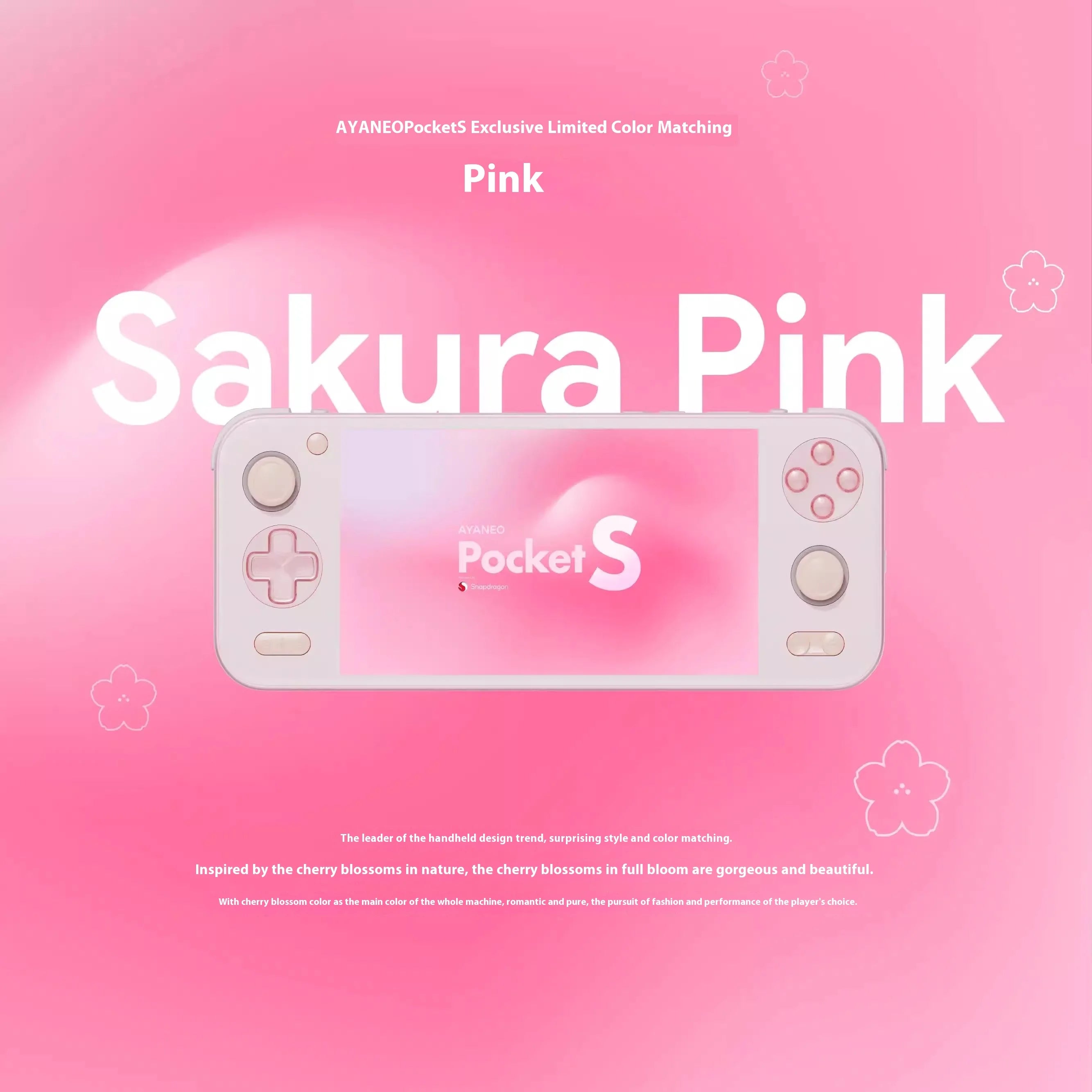 Ayaneo Pocket S G3xgen2 Handheld Gaming Console Snapdragon 6-Inch Borderless Screen 2k Mirror Screen Game Console Custom Gifts