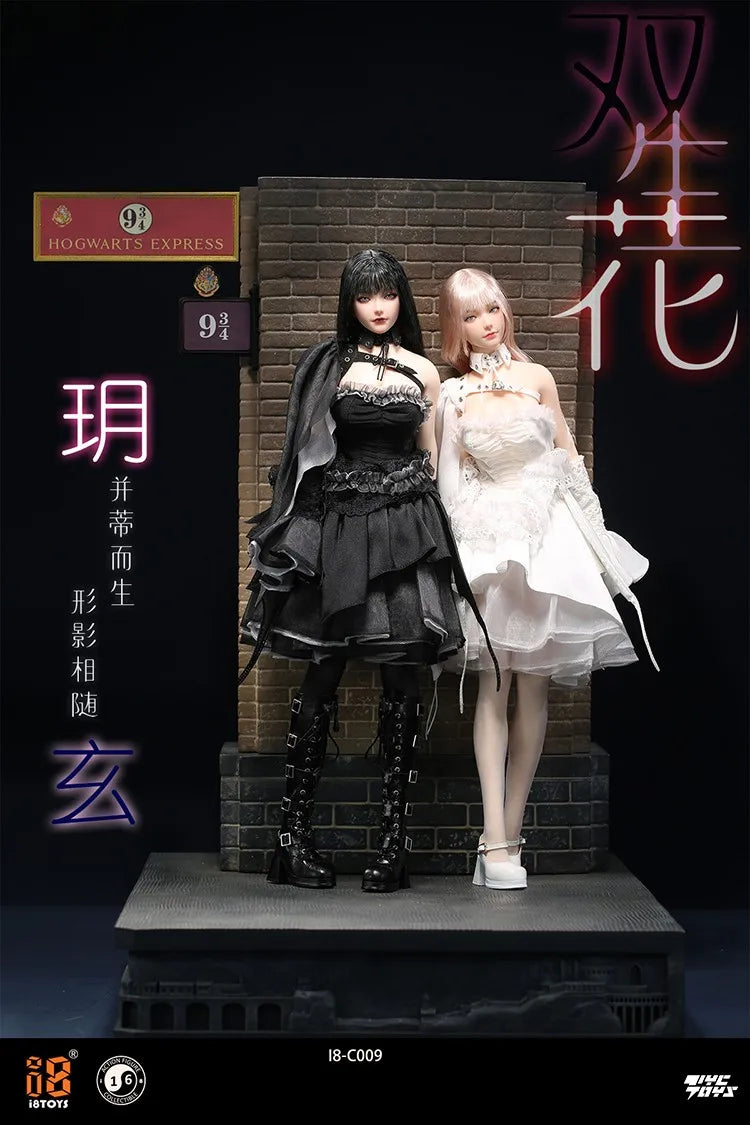 In Stock I8TOYS I8-C009 1/12 Scale Female Warrior Handsome  Twin Flowers Clothing Set Fit 6inch Action Figure Model Toys