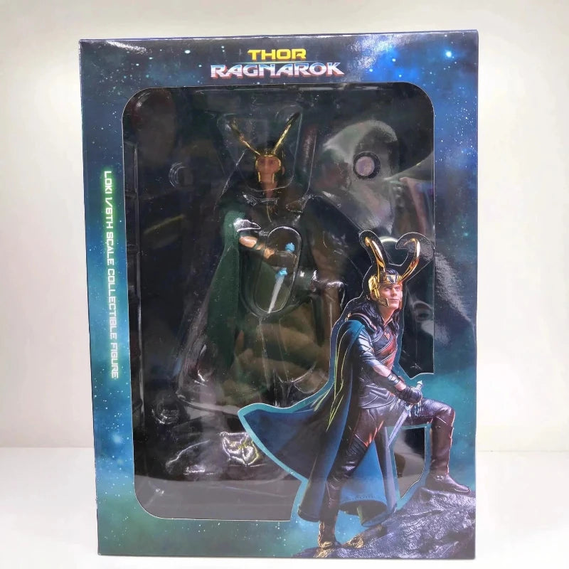 Marvel Loki Statue 1/10 Scale Thor Ragnarok Battle Scene Action Figure Desktop Decoration For Marvel Movie Fans And Collectors
