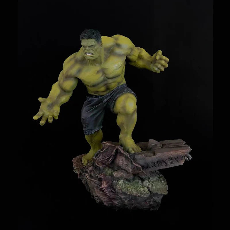 50cm Marvel Comics Figure Robert Bruce Banner Hulk Large Resin Anime Collection Model Desktop Ornament Decorations Children Toys