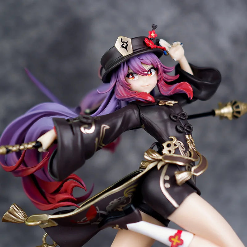 26CM Genshin Impact Hu Tao Anime Figures Game Peripheral Two-dimensional Beauty Girl Action Figure Collection Model Toys GIFT