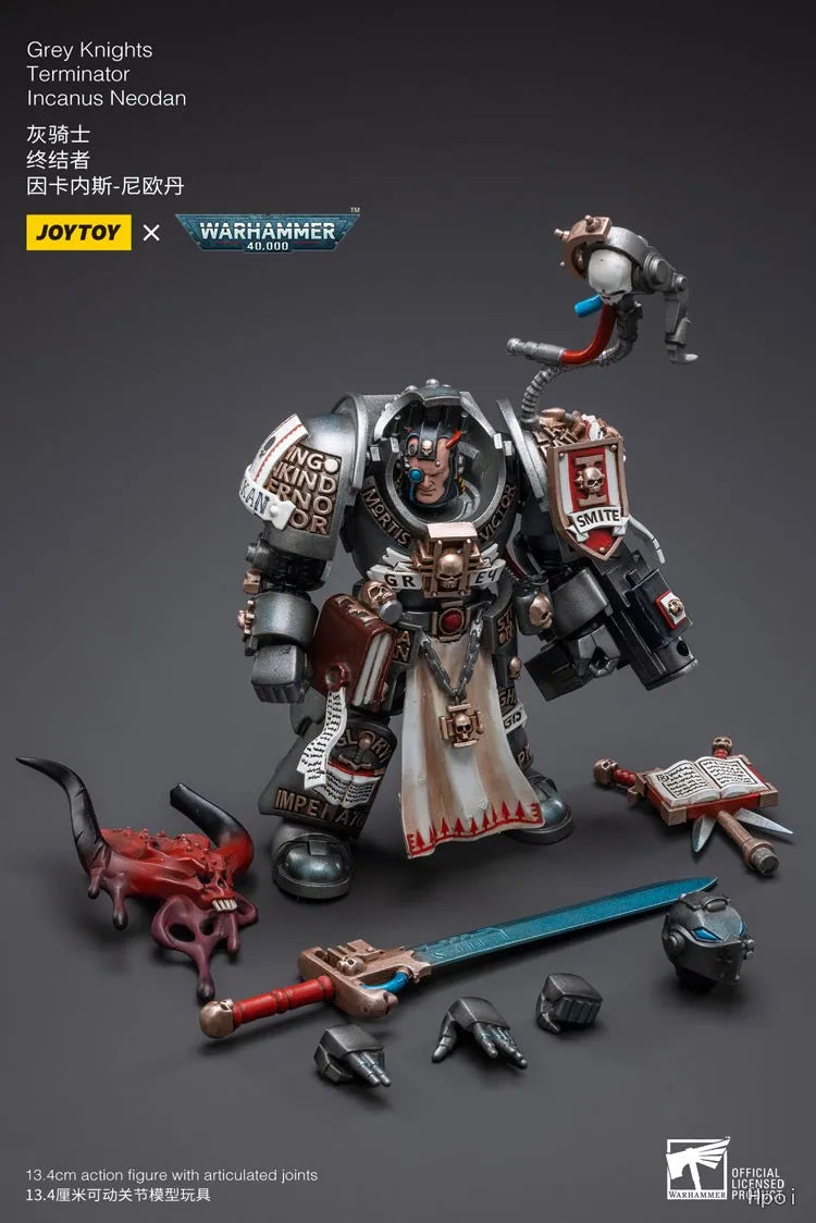 JOYTOY 1/18 Action Figure Warhammer 40K Grey Knights Terminator Incanus Neodan Model Toy Gift