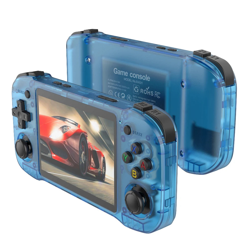 R46H Pink Retro Handheld Console Arkos System Open-Source 20000+ Classic Game 4.2 inch 1024*768 IPS Portable Player Consola NEW