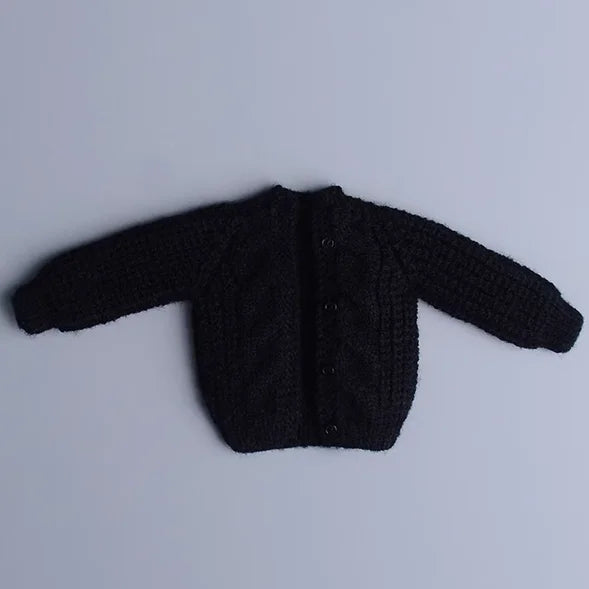 1/12 Scale Male Soldier Knitted Sweatshirt Sweater Jacket Cardigan Coat for 6in Asi Dolls Action FIgure Body Model DIY