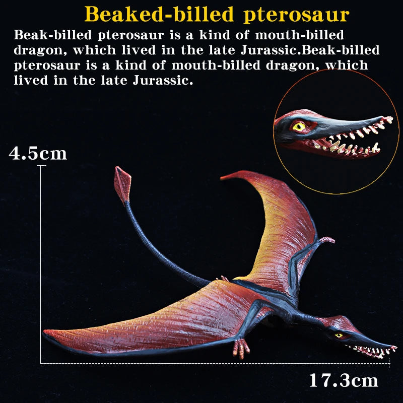 Jurassic Simulation Dinosaur Toy Pterodactyl Pteranodon Haztergo Pterosaur Model Action Figure Animal Collection for Kids Gift