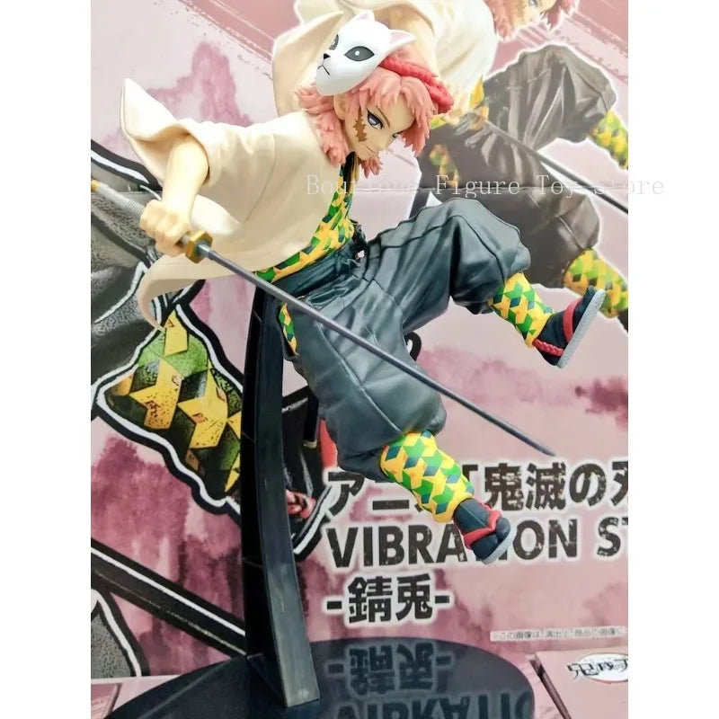 В наличност BANDAI Оригинална фигурка на Demon Slayer BANPRESTO VIBRATION STARS Sabito, модел, подарък, колекция