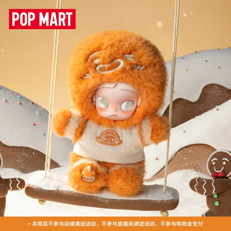 New Genuine POPMART Zsiga Gingerbread Man 1/8 Action Figure toy Kawaii Doll Desktop Decoration Model Christmas Gifts For Family