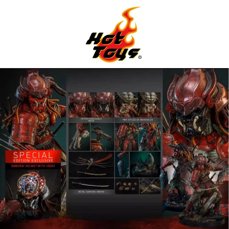 In Stock Original HOTTOYS HT 1/6 AC06《Alien Vs Predator》Samurai Predator Action Figures Collectable Model Surprise Toy Gift
