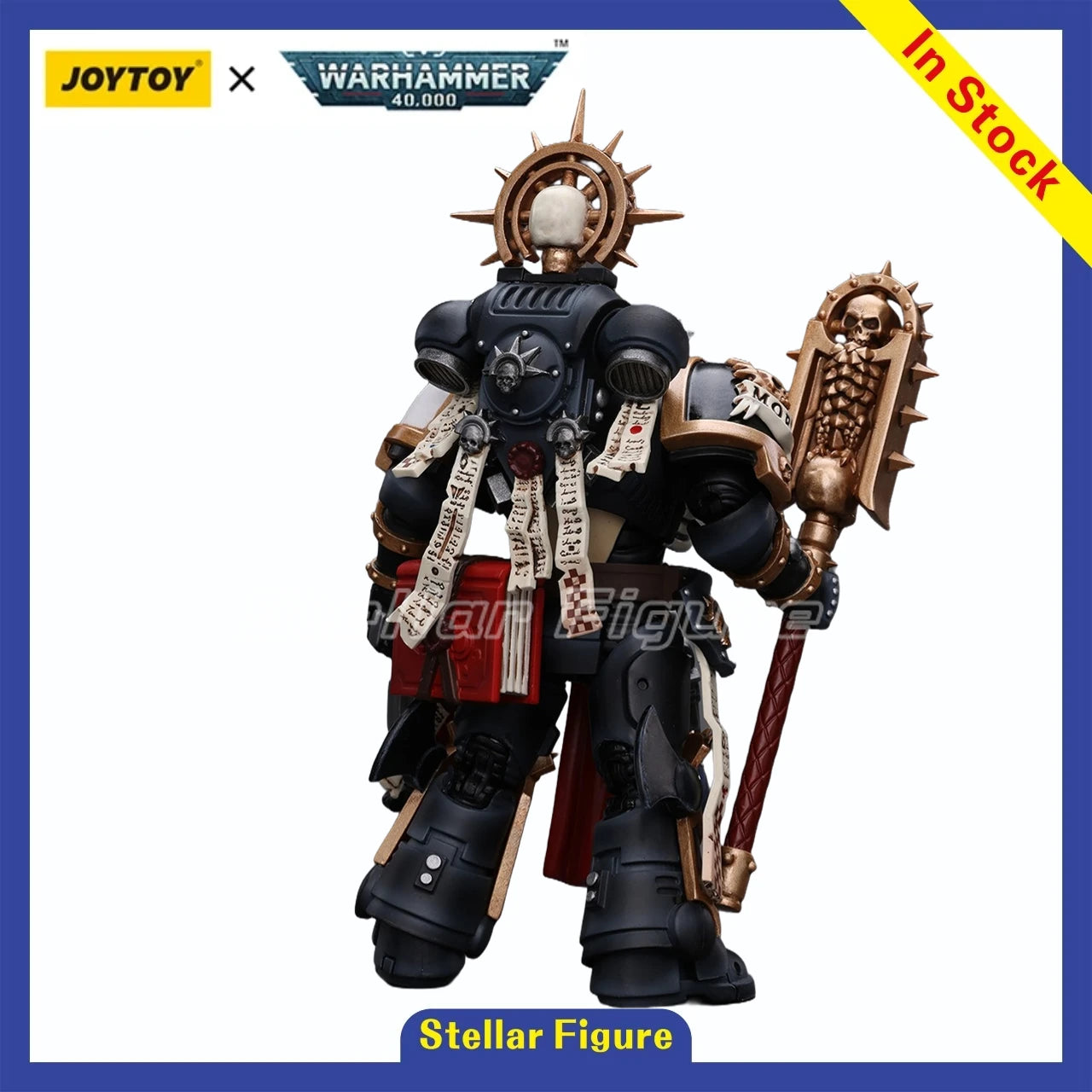 【SF】JOYTOYS 1/18 Action Figure Ultramarines Chaplain (Indomitus) Model Toys Gifts Collection Ornaments