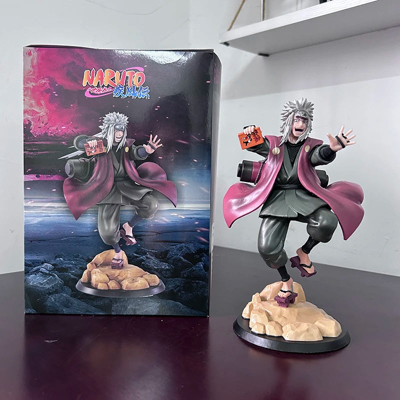 Hot Anime Naruto Shippuden Figure Jiraiya Horny Toad Master Manga Statue Pvc Collectible Model Action Figurine Toys Doll Gifts