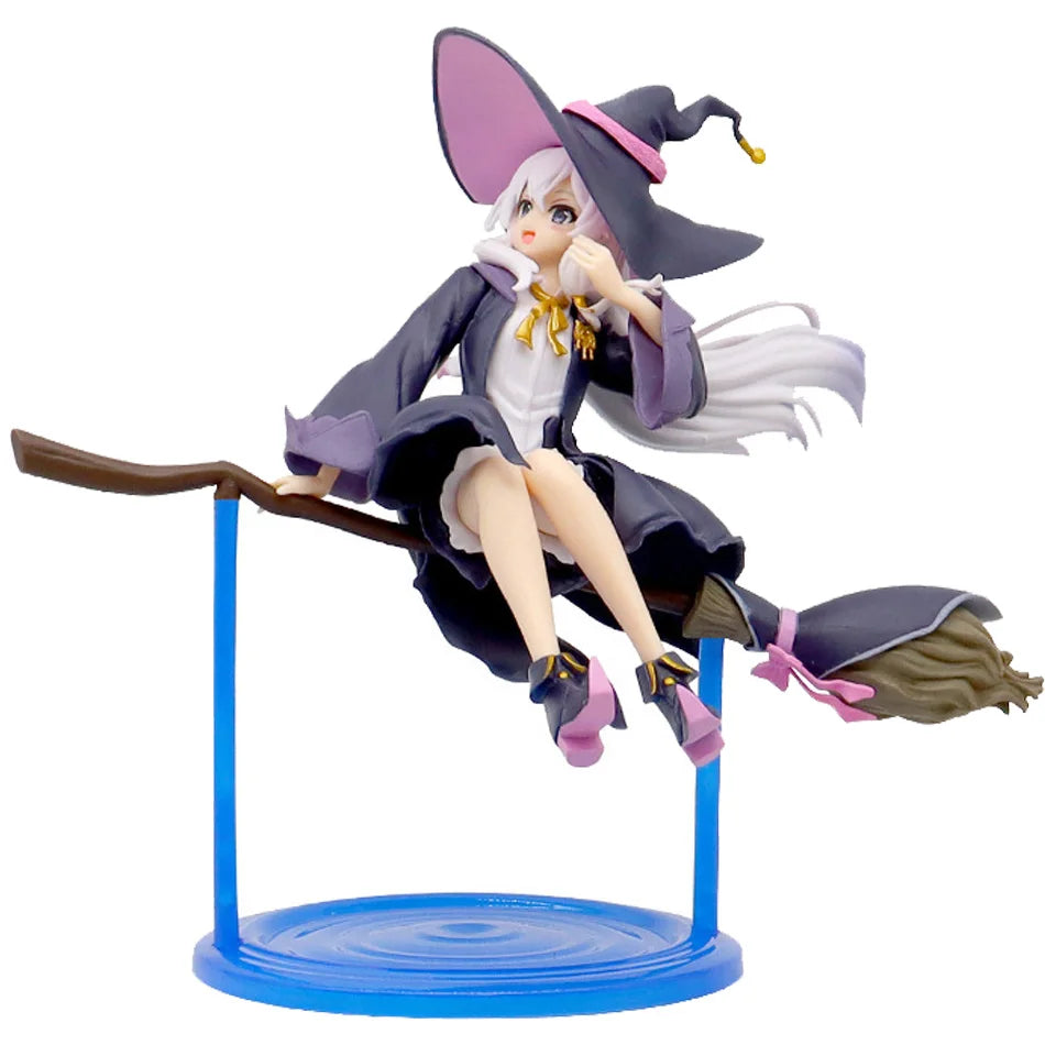 Anime Actionfigur Modell Spielzeug Geschenk Fliegende Hexe Hexenreise Sitzend auf Besen Kunststatue Spielzeug für Kinder Geschenk