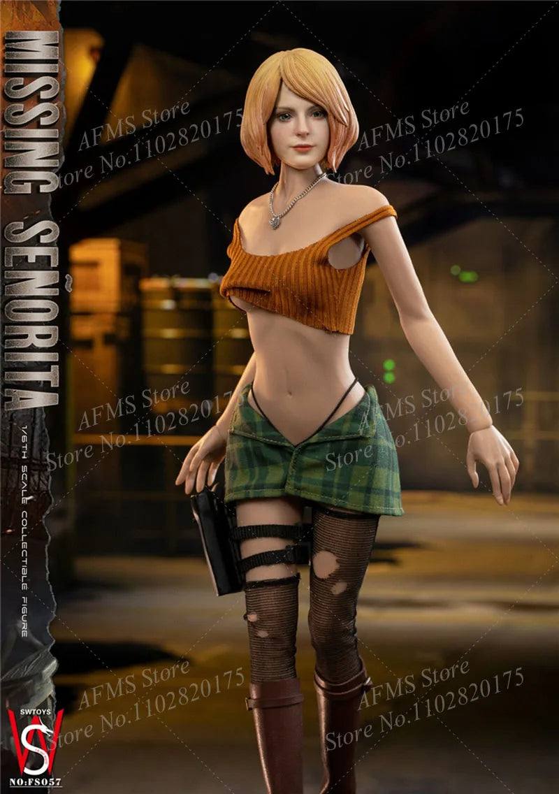 FS057 FS058 1/6 Scale Collectible Figure Ashley Graham dolls Movable Eyes Normal/ Armor Ver 12" Female Soldier