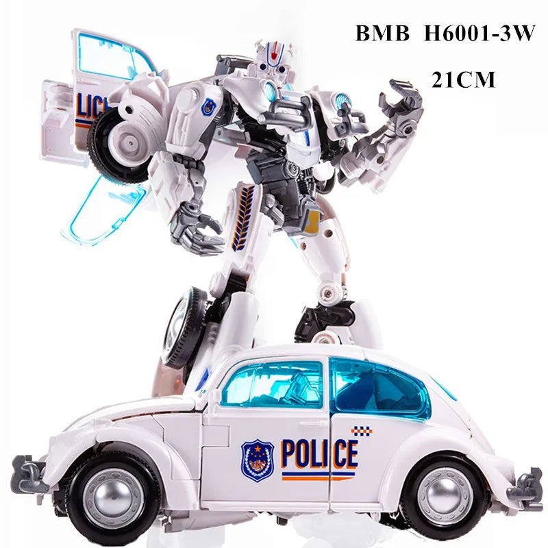 Deformable Toys BMB New 21CM Transformation Boy Robot Car Anime Action Figures Deformation Truck Model Kids Gift H6001-3 SS38