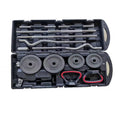 Schwarz lackiert 55kg Hantel Kombi-Set Box Gewichtssets Home Hantel