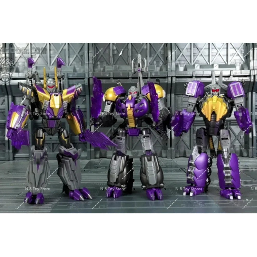 Action Figure of Transformer Planet-X PX-17, Insecticon Kickback, Shrapnel, 3 Pieces, with Box, 18, 19 Px