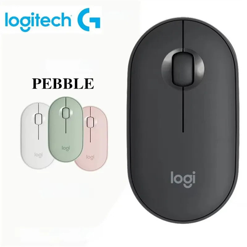Logitech PEBBLE M350 Laptop Tablet Mouse Wireless Bluetooth Mouse Light and Thin Mute Office Mini Mouse