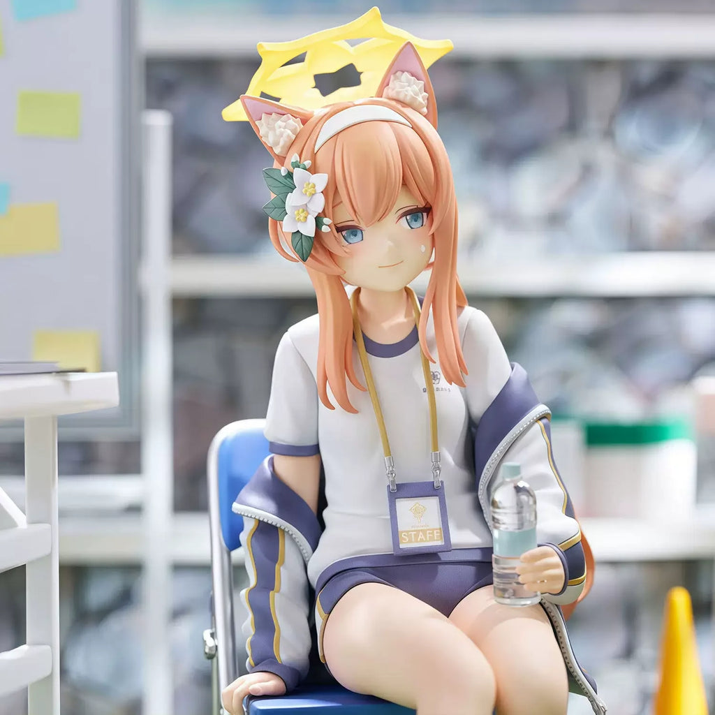 Anime Blue Archive Gymnastics Uniform Girl Iochi Mari Figures Model Toy Static Statue Action Figures Office Desk Ornament Gift