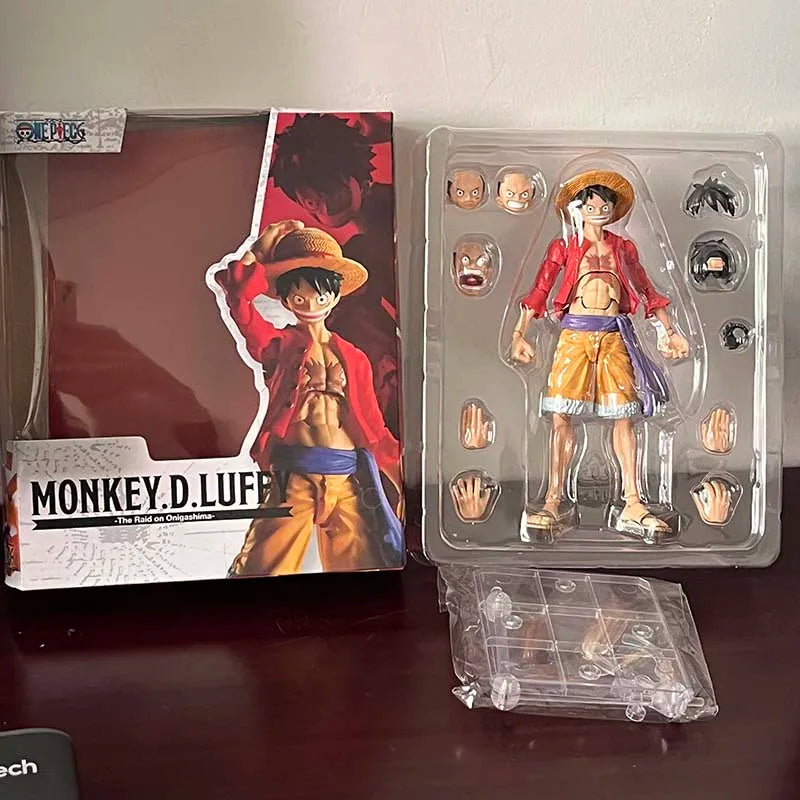 Monkey D. Luffy Figur, White Nika Luffy SHFiguarts Luffy SHF Figur, bewegliche Gelenke, Sammlermodell, Spielzeug, Geburtstagsgeschenk