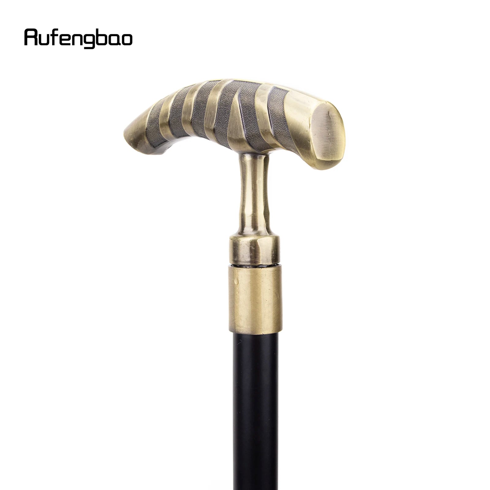 Golden Stripe Walking Stick Decorative Vampire Cospaly Vintage Party Fashionable Walking Cane Halloween Crosier 93cm