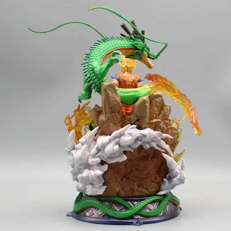 Son Goku Figure Dragon Ball Z Frieza Shenron Anime Figures 23cm Super Saiyan Statue Pvc Desk Ornament Model Christmas Gifts Toys