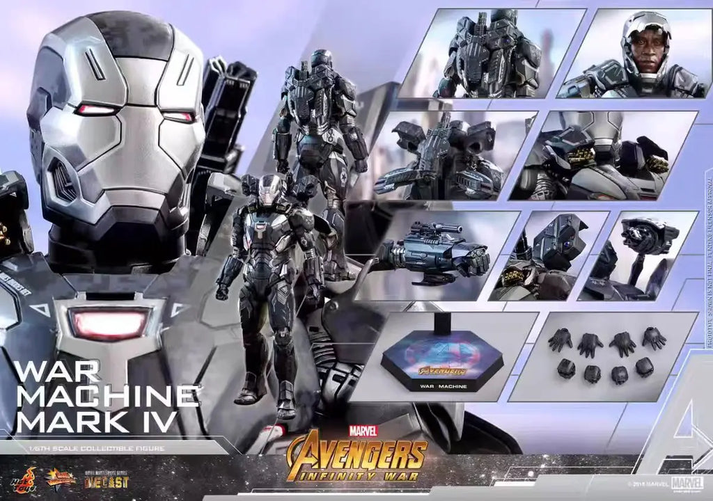 Original Hot Toys Marvel AVENGERS INFINITY WAR MMS499D26 MACHINE MK4 Anime Figure Collection Toys Models