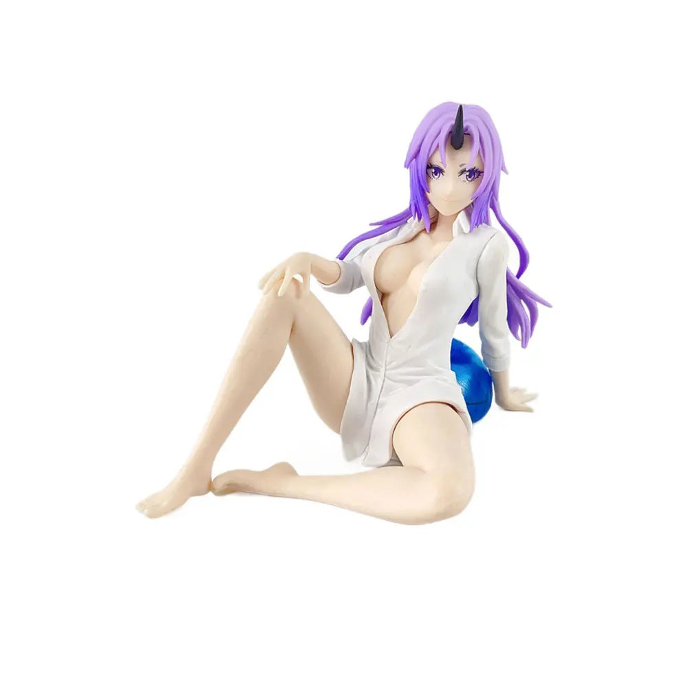 13CM Anime That Time I Got Reincarnated as a Slime Figure Shion Sitting animation model toy Gift Collection Decorative Ornaments