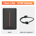 Lbox 500G Retro Game Hard Drive With 3700+Games Launchbox Retro Game Console for PS4/PS3/PS1/Switch/WII/Sega Saturn/N64 For PC