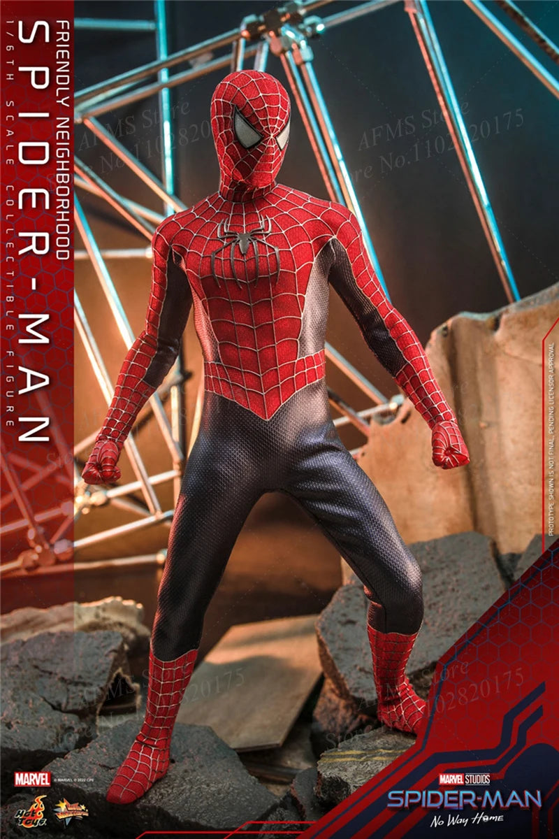 HOTTOYS HT 1/6 MMS661 Men Soldier Spider-Man No Way Home Tobey Maguire Marvel Hero Dolls 12Inch Action Figure Model Toys