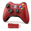 Безжичен контролер за Xbox 360 за Xbox 360/Slim/Elite/Winodow/PC, геймпад за видеоигри, 6-осен джойстик с двойна вибрация, 2.4G гейминг