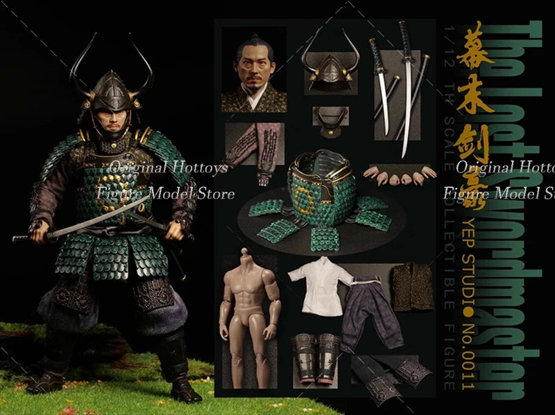 Yep Studio No.0011 1/12 Scale Male Soldier Shogunate Swordmaster Ancient Hero Full Set 6-inches Action Figure Doll Gifts