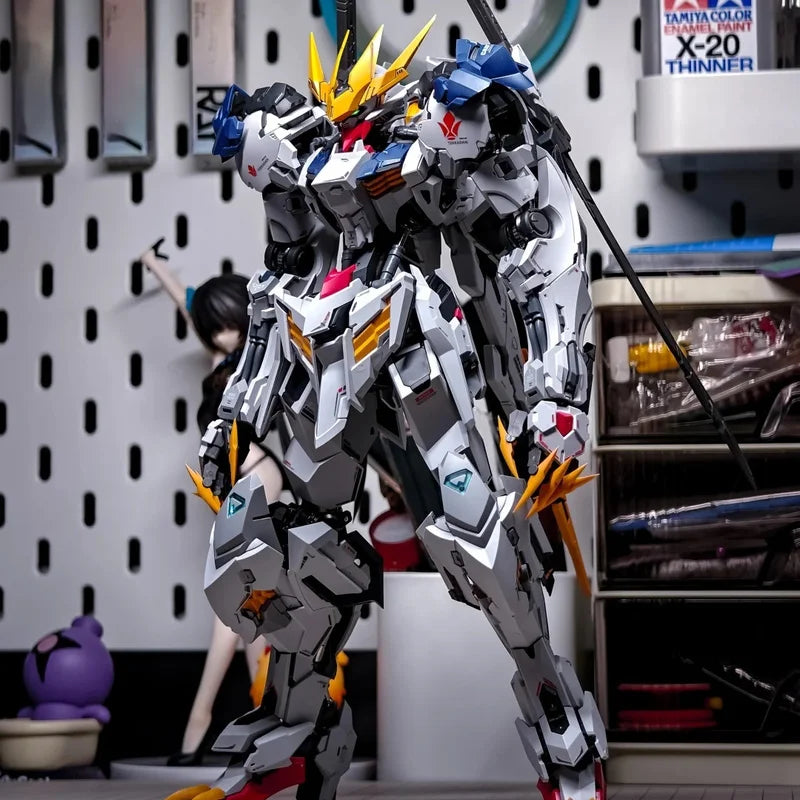 【IN STOCK】Wolf Technology Wolf King Alloy Skeleton 1/100 Barbatos Assembly Model Mecha Assembly Model Kit Action Figure Toy Gift