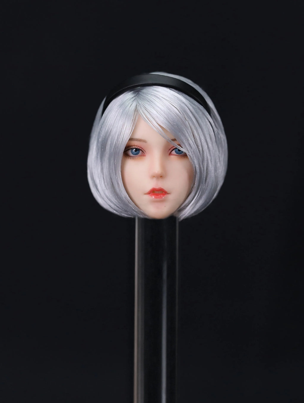 1/6 Scale 2B Girl Head Sculpt White Combat Clothing Set Model Fit 12'' Female Soldier TBL S10D Action Figure Body Doll