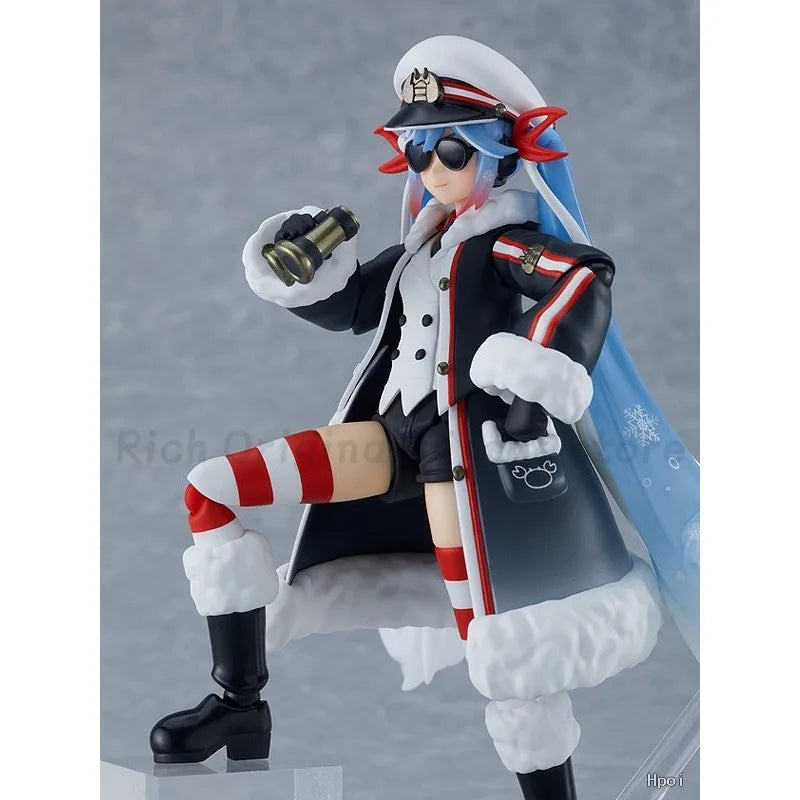 【In Stock】Original Max Factory Figma#EX-066 Hatsune Miku Snow Miku 2022 Grand Voyage Anime Action Figure