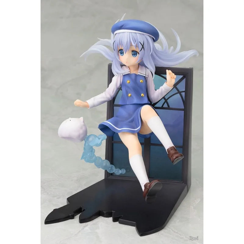 In Stock Original KOTOBUKIYA Is The Order A Rabbit Kafuu Chino 1/8 15cm PVC Anime Figure Toy Gift Ornament