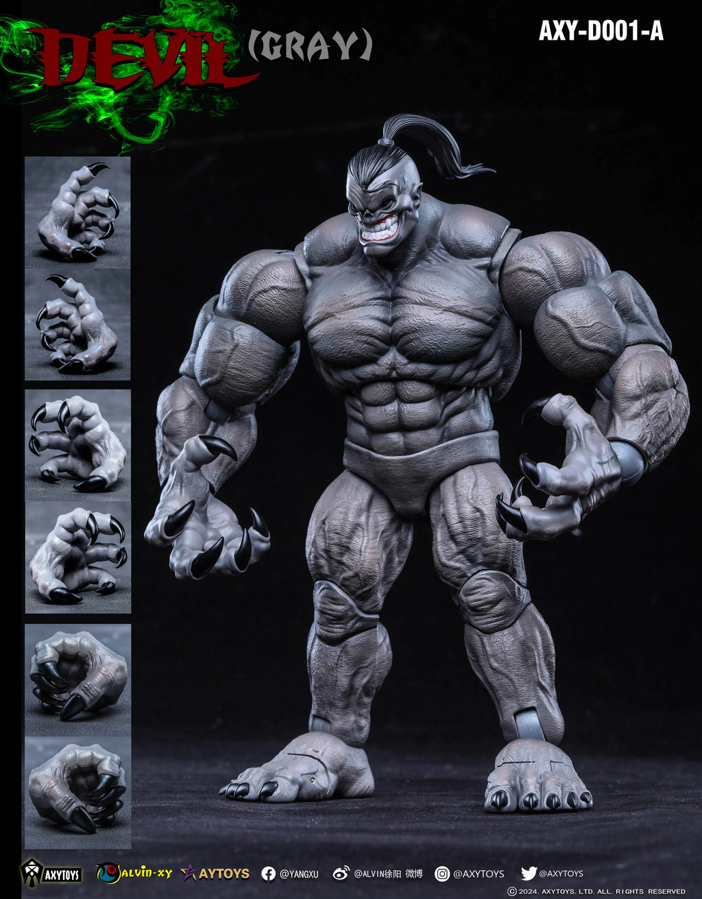 In Stock New Demon Unpainted Prototype Crimson Demon Standard And Deluxe Edition Collectible Model  Fast Dispatch Axytoys