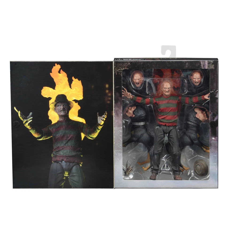 NECA Nightmare on Elm Street Ultimate Part 2 Freddy 7" Scale Action Figure (Freddy's Revenge) Model Doll Garage Kit