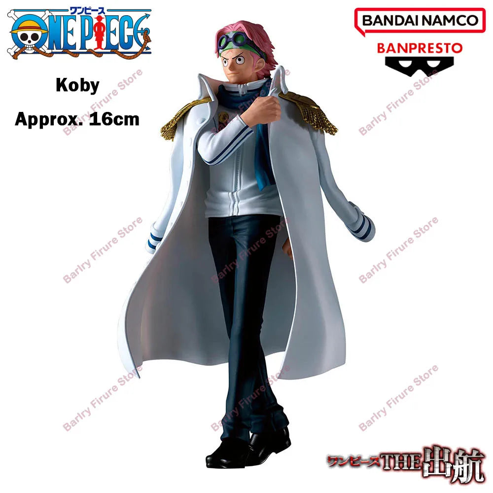 BANDAI BANPRESTO One Piece The Shukko 16cm Koby Anime Figure Action Figurine In Stock Boxed Collection Model Toys Holiday Gifts