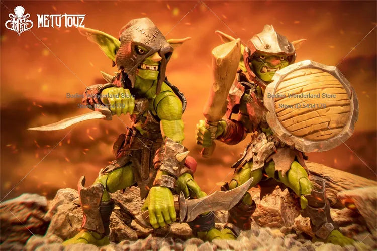 Original  Mety toyz 1/12 Scale Soldier Goblin Orc Goblin Exploration Team Warrior 13CM Action Figure Doll Collection