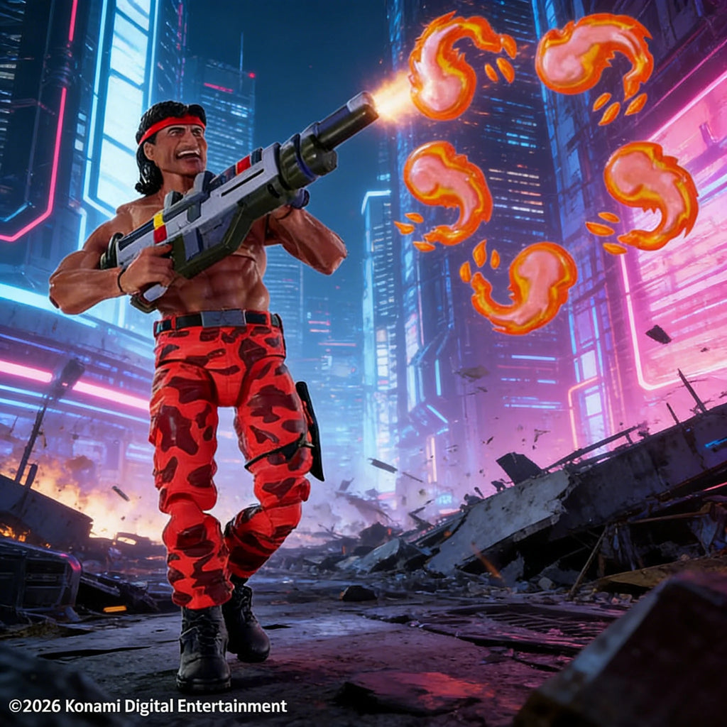 Hot Sale Premium Dna 1/12 Contra Bill Rizer Lance Bean Articulated Action Figure Collectible Model Toy Desktop Ornament