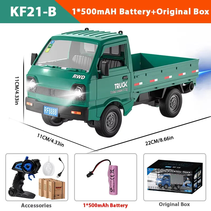 ZWN 1:16/1:18 RC CAR Simulation Drift Climbing Truck Led Light Small Cargo Remote Control Electric Toy Model for Kids Gifts