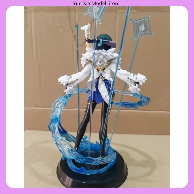 Genshin Impact Yelan Anime Figure 31cm Orchid in Secluded Valley Thousand Faces Scene Model Statue for Desktop Decoration Gift