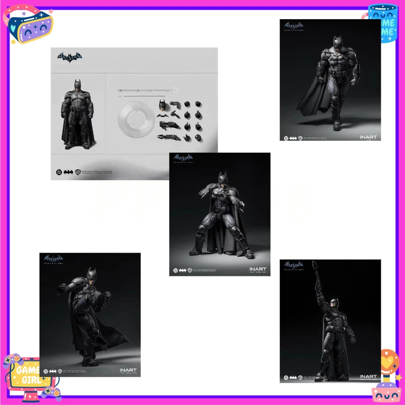In Stock Original INART Batman: Arkham Origins Batman 1/12 Scale Anime Action Figure Toy Collectible Gift