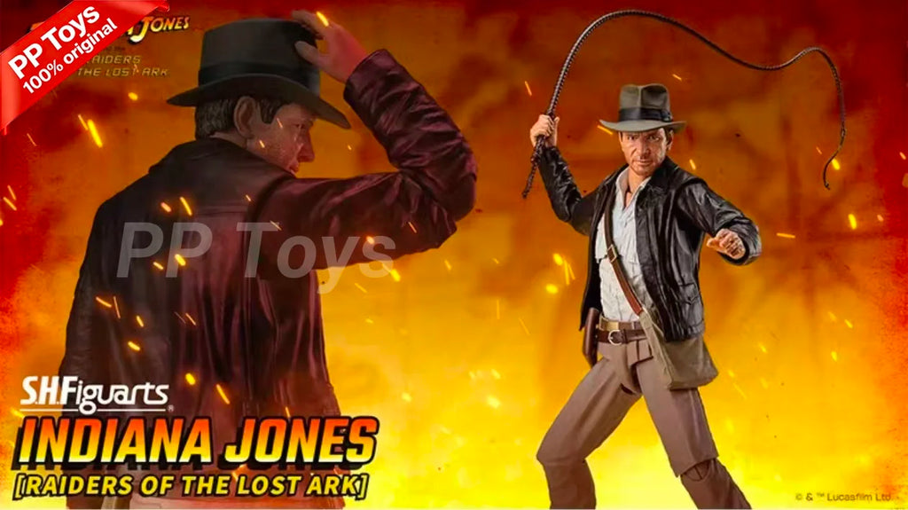100% Original Bandai SH Figuarts SHF Indiana Jones Raiders of The Lost Ark Ver Action Figures Model Collectible Toy In Stock