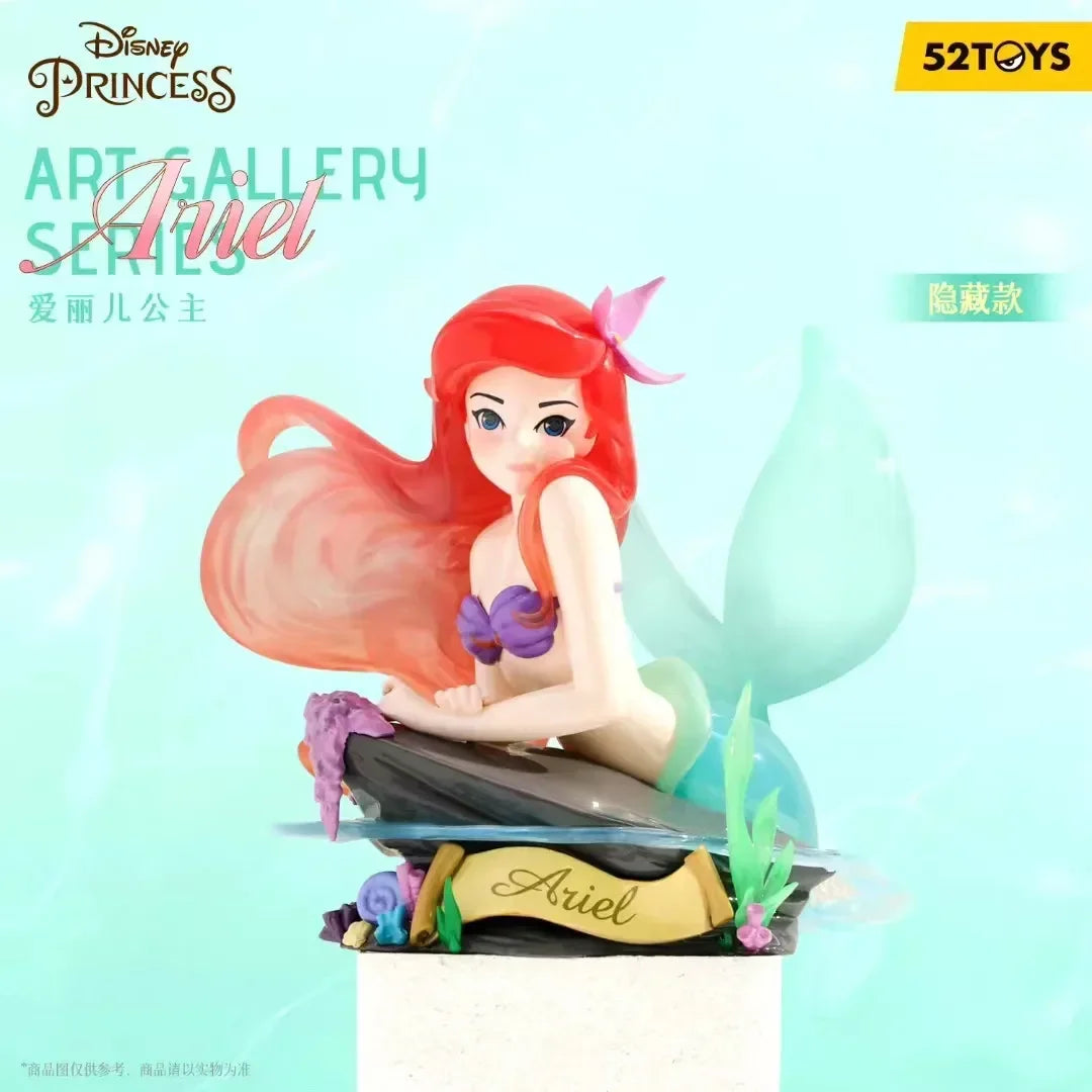 Disney Princess Art Bust Series Anime Action Figures Art Gallery Collection Decoration Statue Desk Ornament Toys Birthday Gift