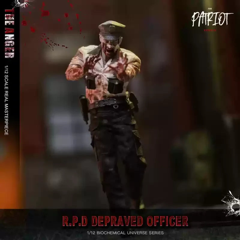 In Stock 1/12 Genuine Patriot Studio Resident Evil Police Officers Jack Clausa Moths Zombie Action Figures Collection Fan Gift