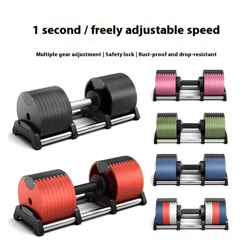 Ein Paar verstellbare Hanteln mit 40 kg und automatischem Ersatz für gusseiserne Hanteln für das Heimfitnessstudio