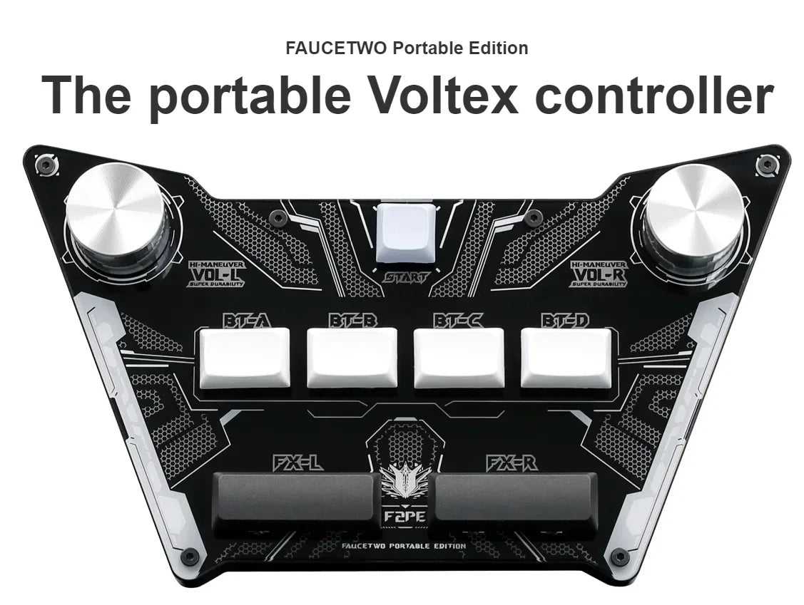 GAMO2 F2PE FAUCETWO Pocket Voltex SDVX DJMAX Mini Controller Arcade Music Game Console Mini Sound Voltex Joystick