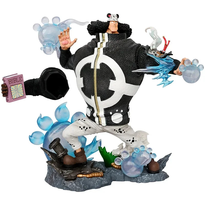 32cm One Piece Anime Figure Bartholemew Kuma Exchangeable Hands Can Emit Light Collection Ornaments Decorat Model Doll Gift Toys