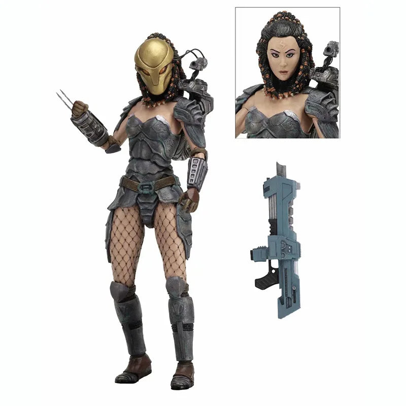 AVP Alien vs Predator Action Figure Machiko Noguchi Hornhead Predator Figures PVC Collection Model Toys 15-20cm