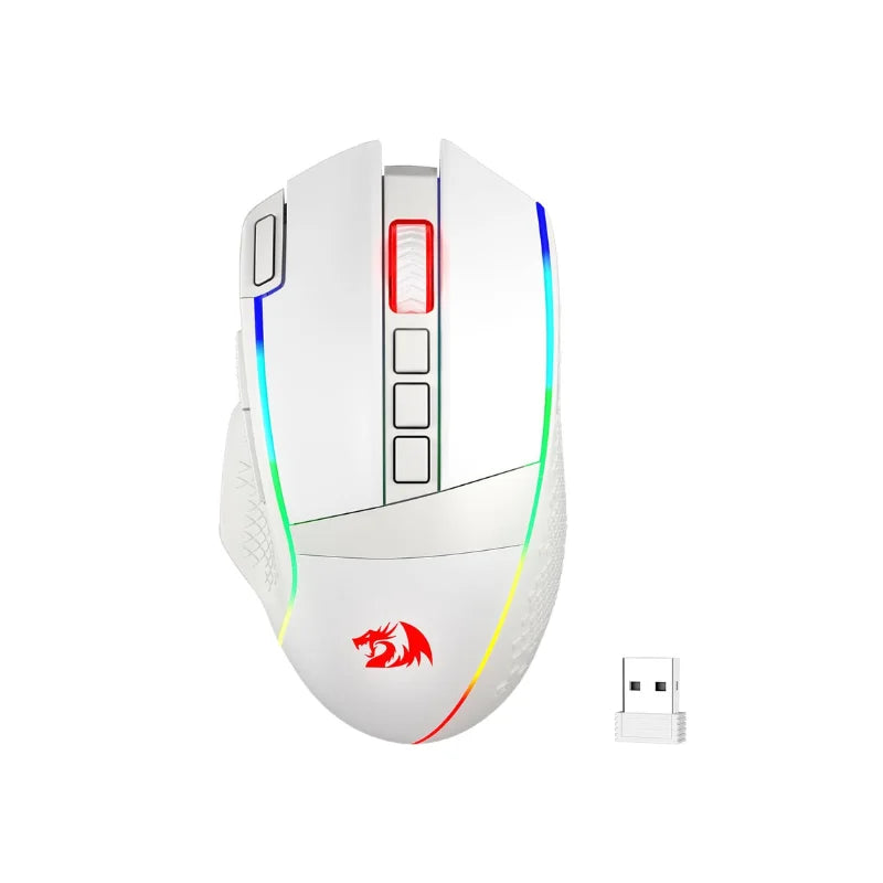 Безжична геймърска мишка Redragon M991, 19000 DPI, кабелна/безжична, с RGB подсветка на клавишите Rapid Fire